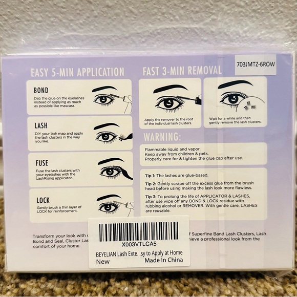 Easy Lash DIY Kit - Black Plume Clusters - Picture 2 of 2